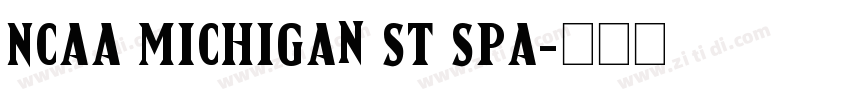 NCAA Michigan St Spa字体转换